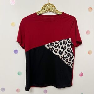 Leopard boutique top